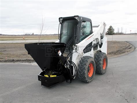 skid steer in sand|material spreaders for skid steer.